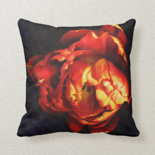 Rotes Tulpe-Kissen Kissen