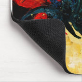 rotes Tulpebündel Mousepad (Ecke)