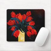 rotes Tulpebündel Mousepad (Mit Mouse)