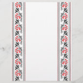 Rotes Tulpenmuster Flyer (Vorne)