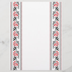 Rotes Tulpenmuster Flyer