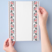 Rotes Tulpenmuster Flyer (Hand)