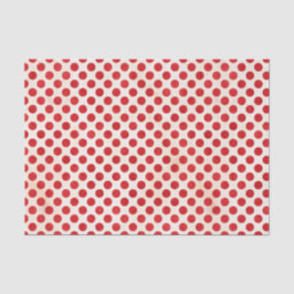 Rotes Tupfen-Muster Seidenpapier