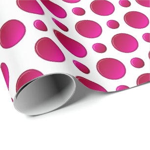 Rotes Tupfenmuster Geschenkpapier