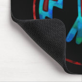 Rotes u. blaues Thunderbird Mousepad (Ecke)