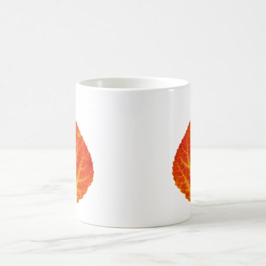 Rotes u. gelbes Aspen-Blatt #10 Kaffeetasse (Mittel)