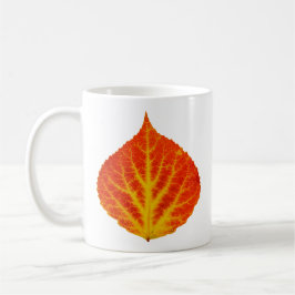 Rotes u. gelbes Aspen-Blatt #10 Kaffeetasse