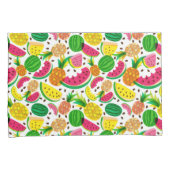 Rotes u. gelbes tropische Frucht-Muster Kissenbezug (Vorderseite-Rechts)