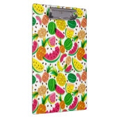 Rotes u. gelbes tropische Frucht-Muster Klemmbrett (Rechts)