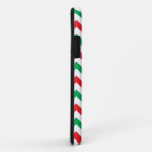 Rotes u. grünes WeihnachtsZickzack Monogramm Case-Mate iPhone Hülle (Hinten/Rechts)