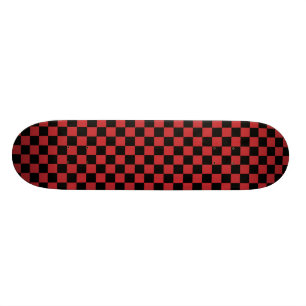 Rotes u. schwarzes Schachbrett-Skateboard Skateboard