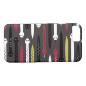 Rotes u. schwarzes Schlangen-Muster - Case-Mate iPhone Hülle (Rückseite (Horizontal))