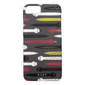 Rotes u. schwarzes Schlangen-Muster - Case-Mate iPhone Hülle (Rückseite)