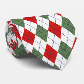 Rotes u. weißes kariertes krawatte (Gerollt)