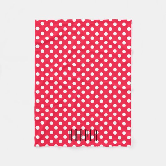 Rotes u. weißes kundenspezifisches blacket Fleece (Vorderseite)