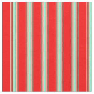 Rotes und Aquamarine-farbenes Streifenmuster Stoff
