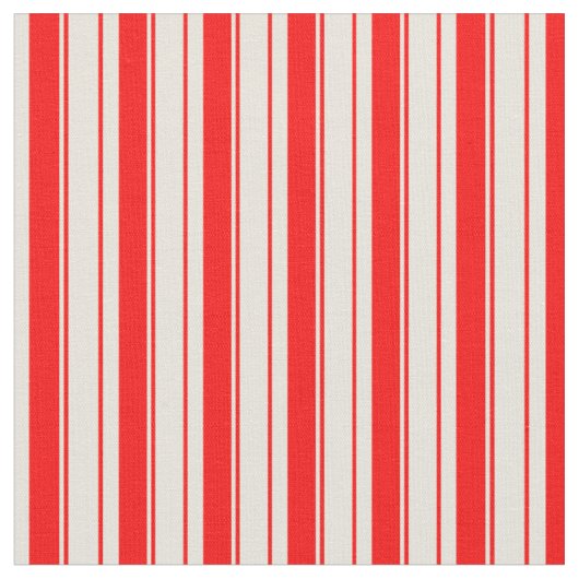 Rotes und Beige Farbmuster der Streifen Stoff (Nahaufnahme)