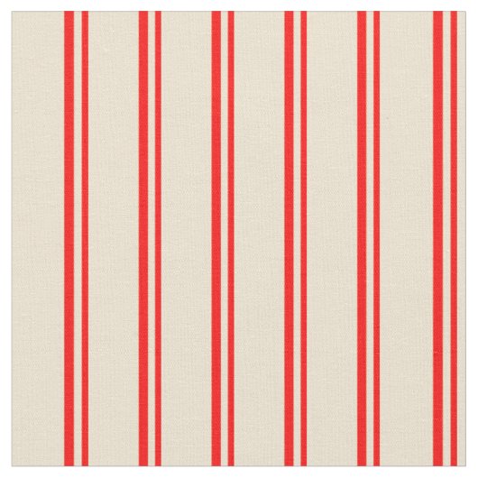 Rotes und Beige gefärbtes Muster Stoff (Nahaufnahme)