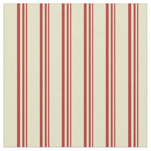 Rotes und blass Goldenrod farbiges Muster Stoff