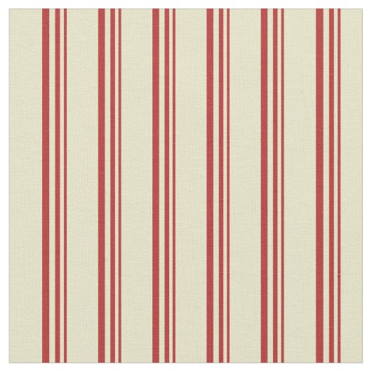 Rotes und blass Goldenrod farbiges Muster Stoff (Nahaufnahme)