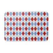 Rotes und blaues kariertes badematte (Vorderseite)