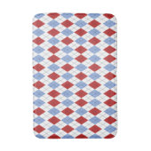 Rotes und blaues kariertes badematte (Vorderseite Vertikal)