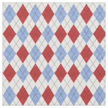 Rotes und blaues kariertes