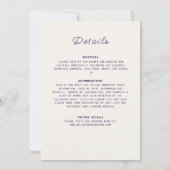 Rotes und blaues Korallenriff Marmorgestein Mandal Einladung (Rückseite)