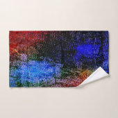 Rotes und blaues Material mit Ölfarbe Badhandtuch Set (Handtuch)