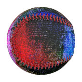Rotes und blaues Material mit Ölfarbe Baseball (Vorderseite Links)