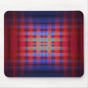 Rotes und blaues Muster Mousepad