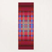 Rotes und blaues Muster Yogamatte (Rückseite)