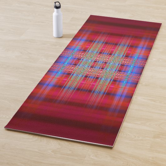 Rotes und blaues Muster Yogamatte (Beispiel)