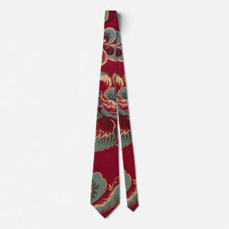 Rotes und blaues Retro-Design Krawatte