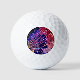 Rotes und blaues Riesenrad Golfball