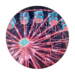 Rotes und blaues Riesenrad Schneidebrett