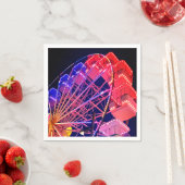 Rotes und blaues Riesenrad Serviette (Beispiel)