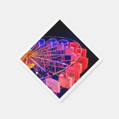 Rotes und blaues Riesenrad Serviette (Ecke)