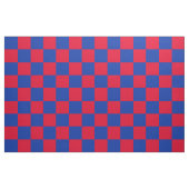 Rotes und blaues Schachbrettmuster Stoff (Fat Quarter (45,7 x 55,9 cm))