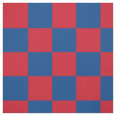 Rotes und blaues Schachbrettmuster Stoff (Muster)