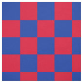 Rotes und blaues Schachbrettmuster Stoff (Muster)