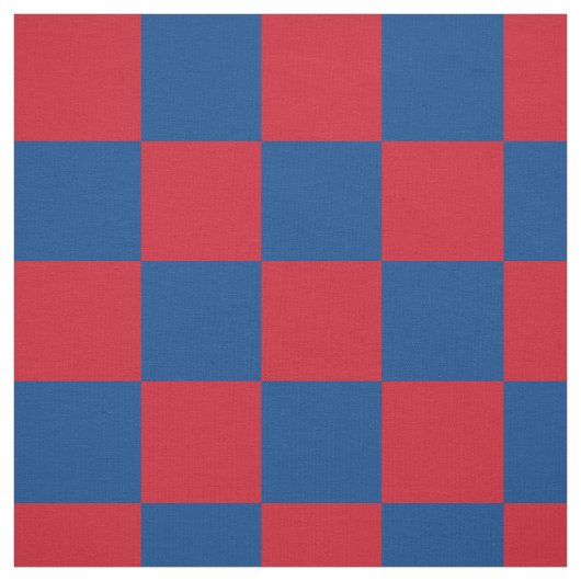 Rotes und blaues Schachbrettmuster Stoff (Muster)
