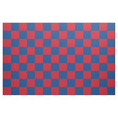 Rotes und blaues Schachbrettmuster Stoff (Fat Quarter (45,7 x 55,9 cm))