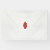 rotes und braunes Design auf weißem Hintergrund Banner (Horizontal)