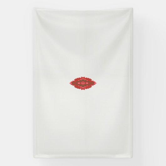 rotes und braunes Design auf weißem Hintergrund Banner (Vertikal)