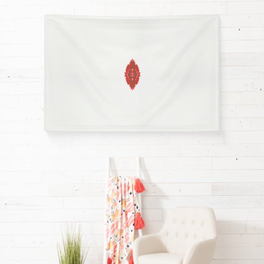 rotes und braunes Design auf weißem Hintergrund Banner (InSitu)