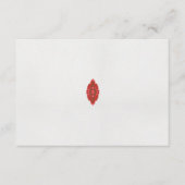 rotes und braunes Design auf weißem Hintergrund Begleitkarte (Vorderseite)