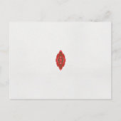 rotes und braunes Design auf weißem Hintergrund Postkarte (Vorderseite)