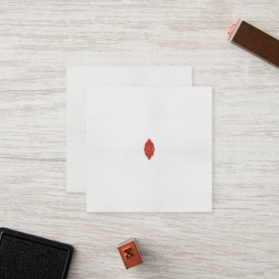 rotes und braunes Design auf weißem Hintergrund Treuekarte