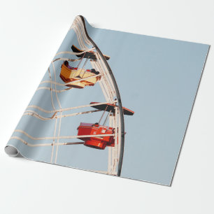 Rotes und braunes Karussell Geschenkpapier
